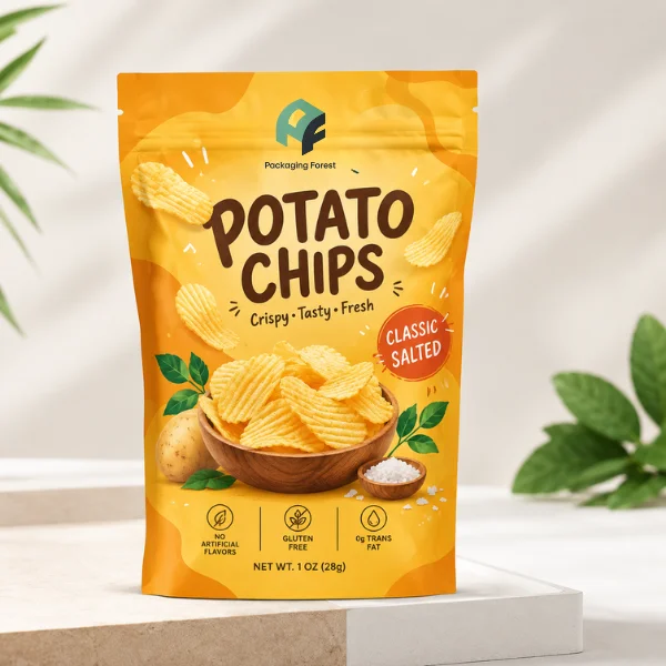 Custom Printed Chip Bags 8.5 x 13 "